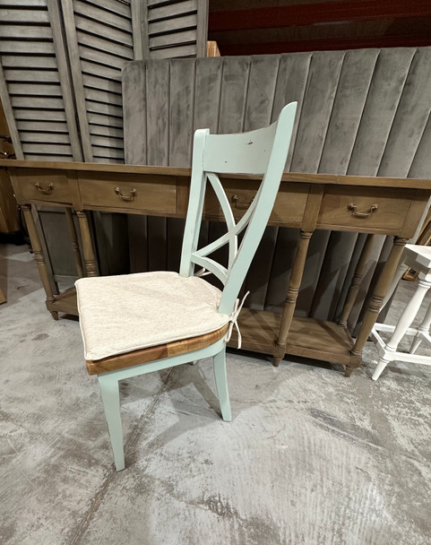 Somerset Crossback Chair - Duck Egg Blue / Fruit Wood - Melbourne, Sydney, Brisbane French Provincial style Dining Room furniture