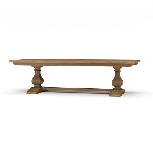 Provincial Trestle Dining Table 270cm - Straw Wash