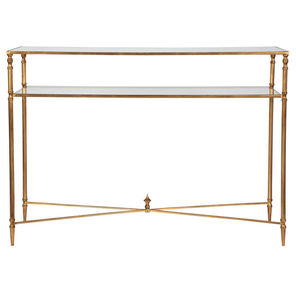 Henzler Mirrored Glass Console Table Contemporary style Accent Table Decor