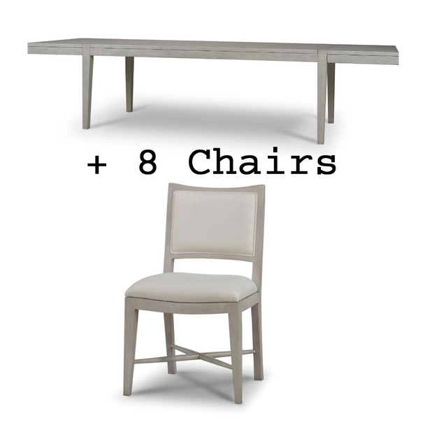 Wooster  Extension Dining Table 215-325cm - Size: 76H x 325W x 102D (cm) - Craftsman style