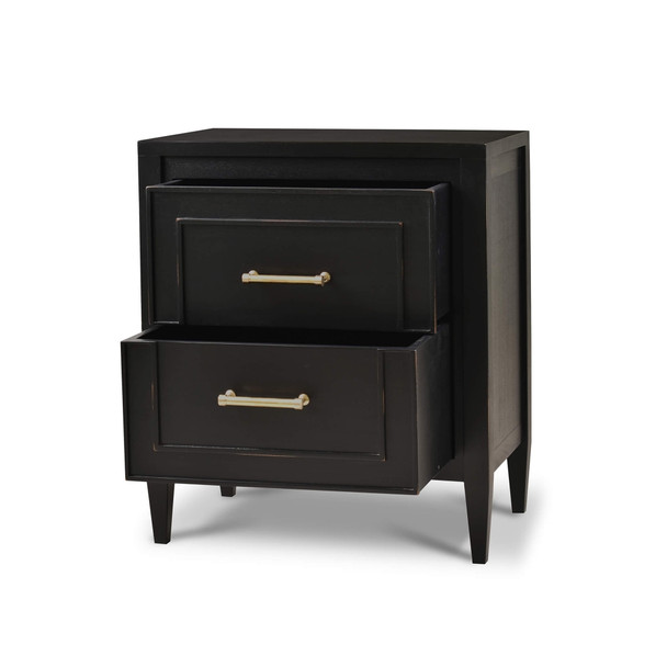 Belgravia Bedside Table - Batavia Black - Solid Timber Contemporary style Bedroom furniture