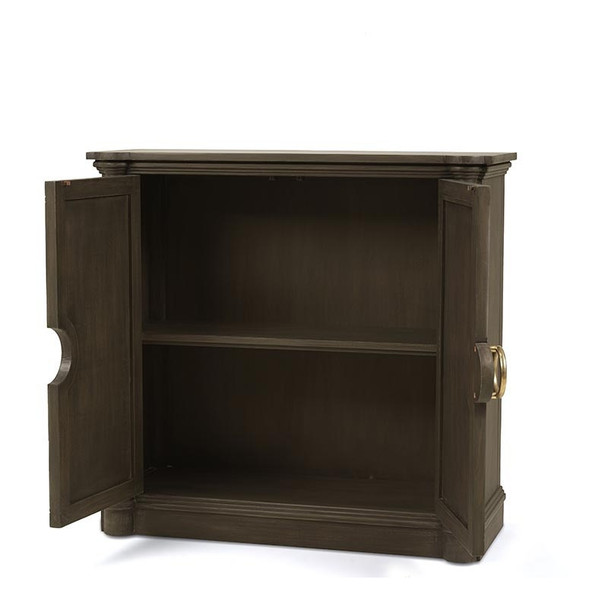 Pimlico 2 Door Sideboard - Black Wash / Rattan Black Wash - Sale on Art Deco style Dining Room furniture