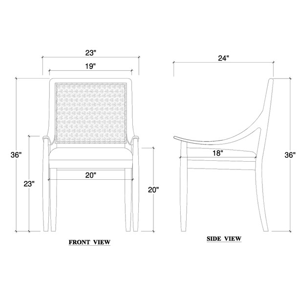 Oslo Dining Chair w/ Upholstered Back - Scandinavian style Dining Room furniture Oslo Dining Chair w/ Upholstered Back - Scandinavian style Dining Room furniture