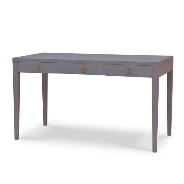 Westminster Linen Wrapped Desk - Size: 77H x 137W x 66D (cm) - Mid-Century Modern style
