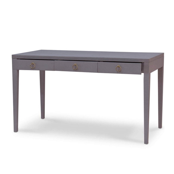 Westminster Linen Wrapped Desk - Hand made Mid-Century Modern style Office & Study furniture