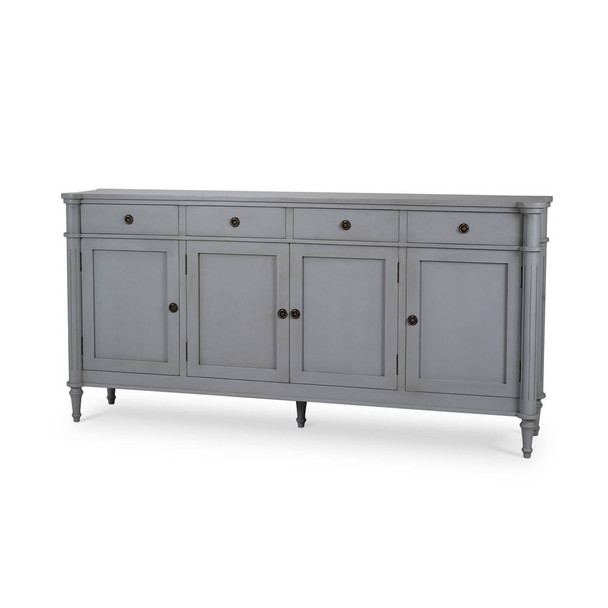 Kelly 4 Door 4 Drawer Buffet - Size: 93H x 190W x 41D (cm) - Gustavian style