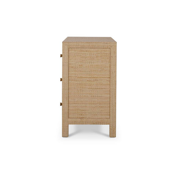 Kagu 3 Drawer Dresser w/ Rattan - Hobart, Launceston, Perth Mid-Century Modern style Bedroom furniture
