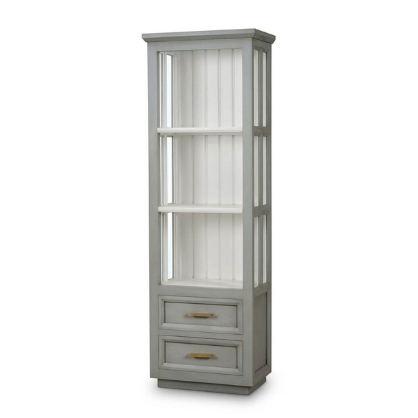 Dakota Narrow Display - Size: 177H x 60W x 37D (cm) - Craftsman style