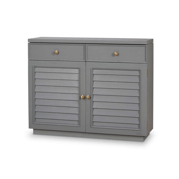 Oxford Shutter 2 Door Cabinet - Size: 82H x 103W x 31D (cm) - Mid-Century Modern style