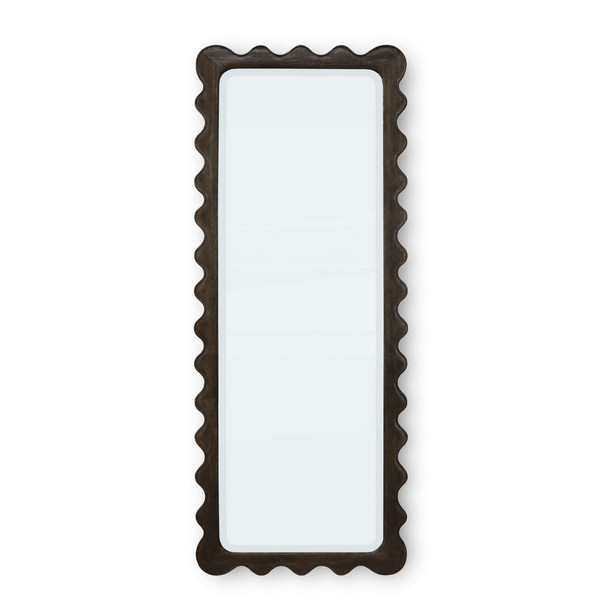 Chloe Scalloped Rectangular Mirror - Size: 178H x 69W x 3D (cm) - Boho Chic style