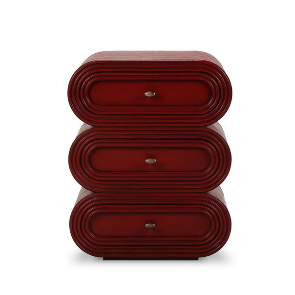 Infinity 3 Drawer Nightstand - Hand made Mid-Century Modern style Bedroom furniture