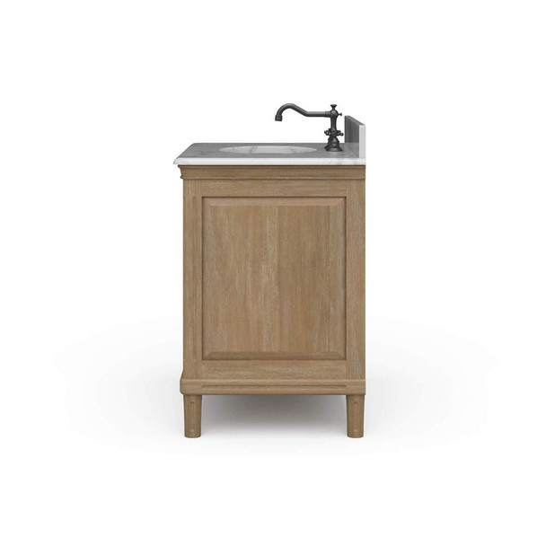 Hayward Single Vanity w/ Sink & Marble Top - Farmhouse style Bath & Laundry furniture (Tapware not included)