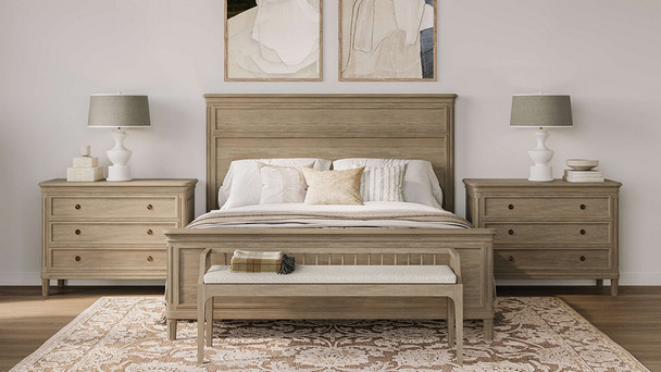 Versai Fluted Bench - Discount Mid-Century Modern style Bedroom furniture