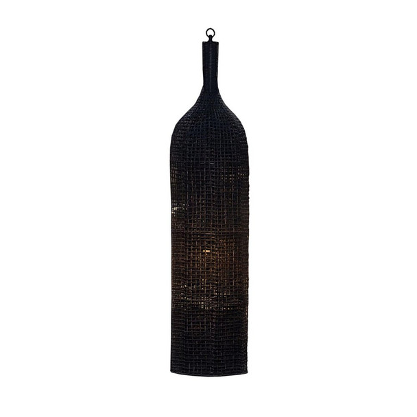 Savannah Rattan Ceiling Pendant Light - Size: 155H x 35W x 35D (cm) - Boho Chic style