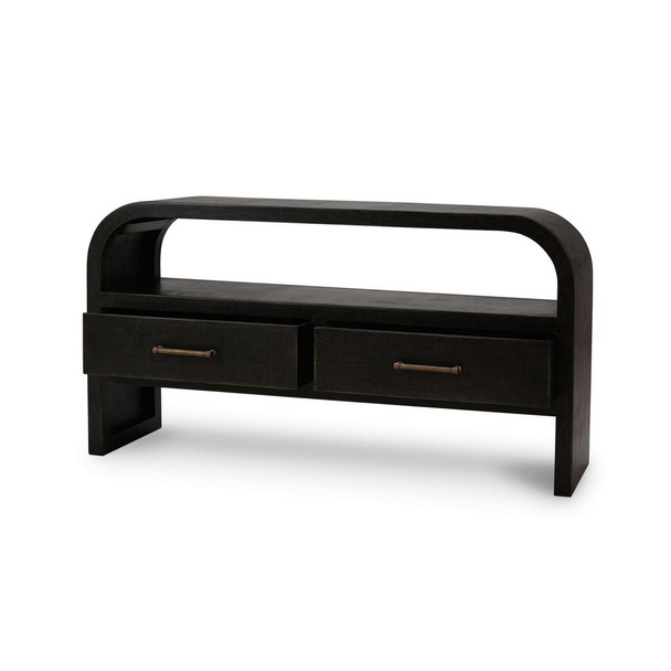 Vannes Console Table w/ 2 Drawers - Hand made Mid-Century Modern style Living Room furniture