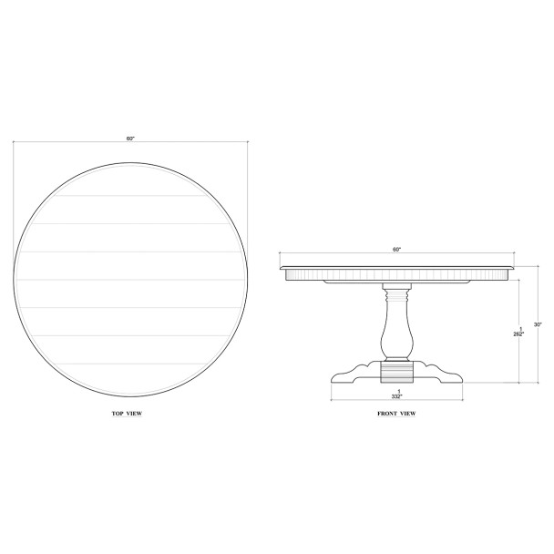 Provincial Round Dining Table 150cm - Fruit Wood - Melbourne, Sydney, Brisbane French Provincial style Dining Room furniture