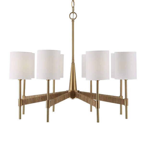 Lautoka Rattan 8 Light Chandelier Contemporary style Chandelier Decor