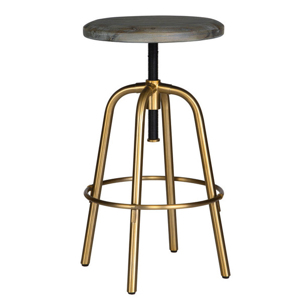 Revolve Brass Counter Stool Coastal style Accent Chair Decor Revolve Brass Counter Stool Coastal style Accent Chair Decor