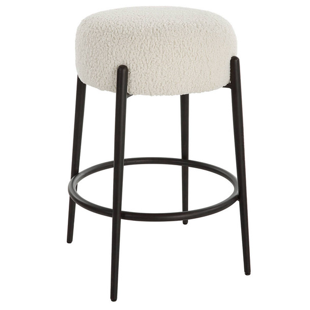 Arles Plush Counter Stool Contemporary style Accent Chair Decor