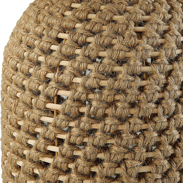 Kendari Rope & Rattan Table Lamp - Cairns, Darwin Mid-Century Modern style Table Lamps