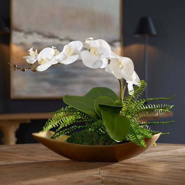 Transcend Orchid Centerpiece - Size: 41H x 46W x 41D (cm) - Mid-Century Modern style