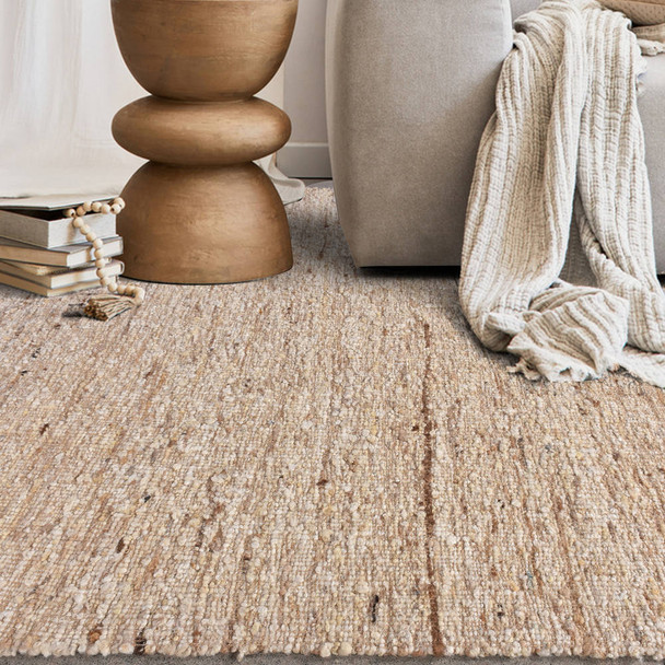 Rafael Ivory Wool 8 X 10 Rug - Size: 305H x 244W x 1D (cm) - Contemporary style