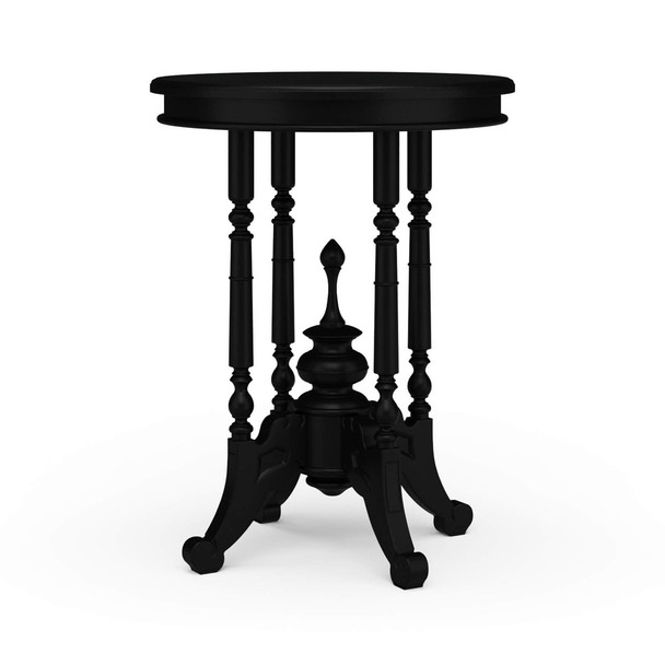 Verona Side Table - Batavia Black - Size: 65H x 50W x 50D (cm) - Mid-Century Modern style