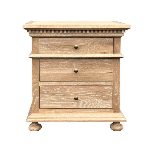 Westminster Side Table - Whitewash Oak Bedroom Furniture - FH1259-CS
