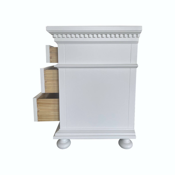Westminster Side Table - White - Sale on French Provincial style Bedroom furniture