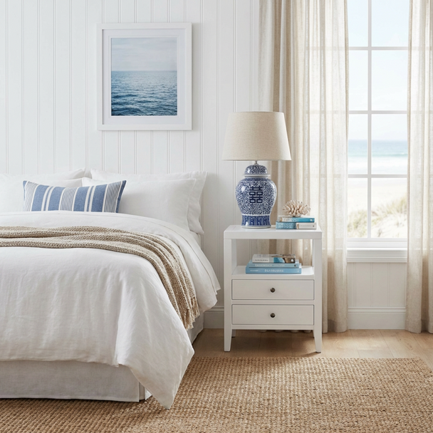 Montauk Side Table - White - HL610#MW