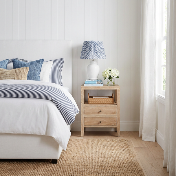 Montauk Side Table - Whitewash Oak - HL610#CS