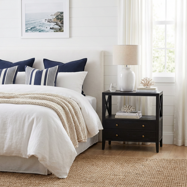 Montauk Large Side Table - Black Oak - HL612#107