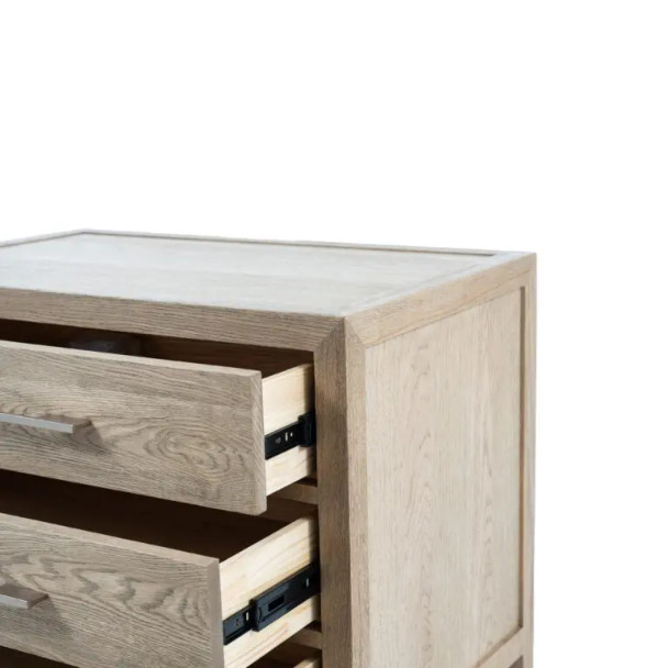 Portland Wide Side Table - Weathered Oak - Hobart, Launceston, Perth Contemporary style Bedroom furniture