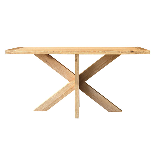 Amiens X-Base Console - Whitewash Oak - Hand made Living Room furniture