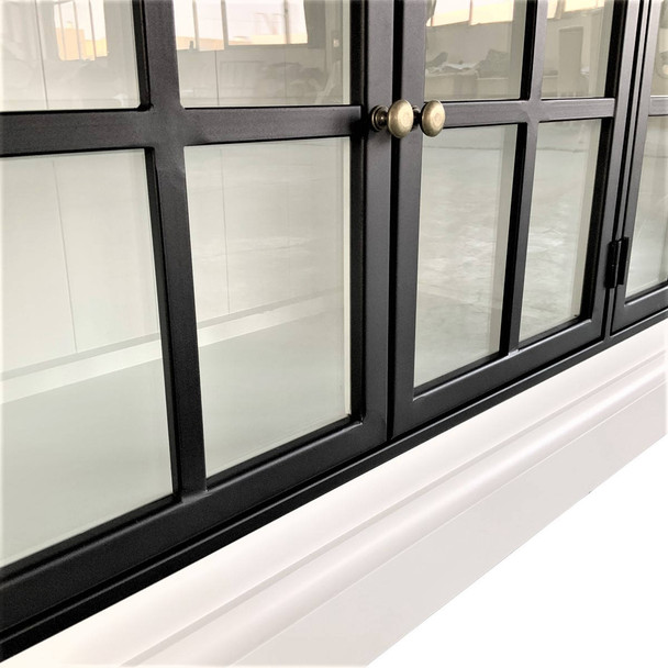 Westbury Iron Door Sideboard - White - Hand made Dining Room furniture