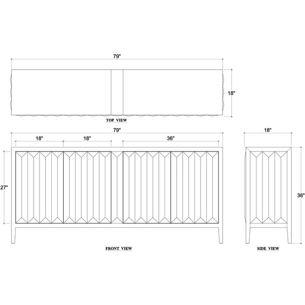 Colorado Sideboard - Hobart, Launceston, Perth Mid-Century Modern style Dining Room furniture