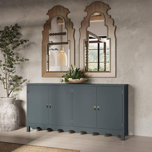 Chloe 4 Door Sideboard - Size: 91H x 183W x 41D (cm) - Boho Chic style