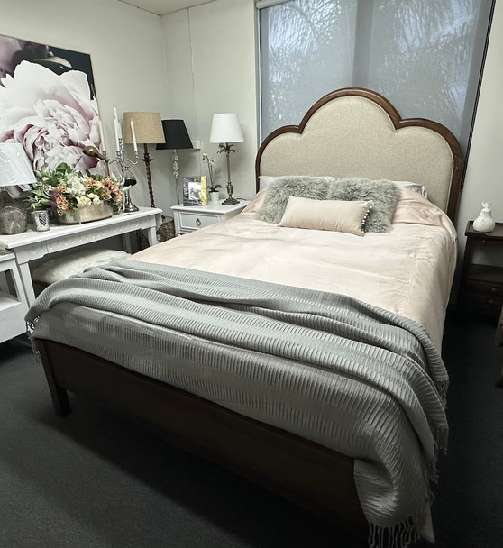 Maison Living Bramble 28747-WLTLL207 Chloe Upholstered Bed Queen - Dark Walnut  Truffle_2.jpg