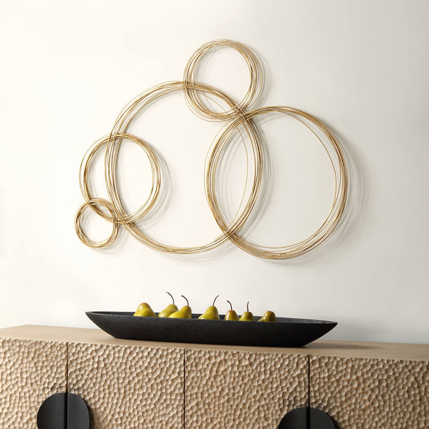 Golden Bubbles Metal Wall Decor - Australia wide delivery