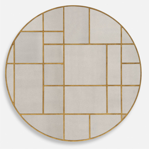 Geometric Round Mirror Geometric style Wall Mirror Decor