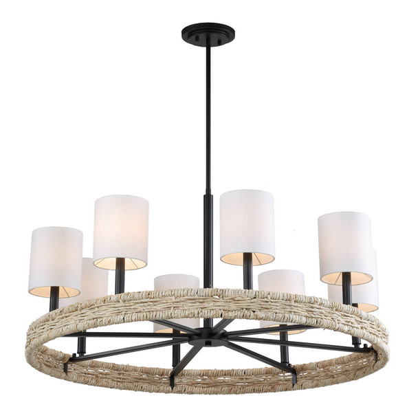 Faiyam 8 Light Rattan Chandelier - Discount Contemporary style Chandeliers