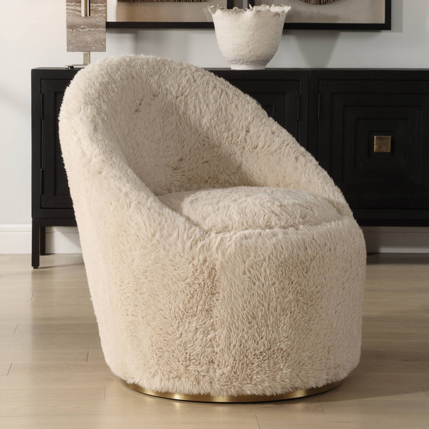 Crue Sheepskin Swivel Chair - Australia wide delivery