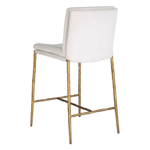 Ascend White Counter Stool - Sale on Mid-Century Modern style Accent Chairs
