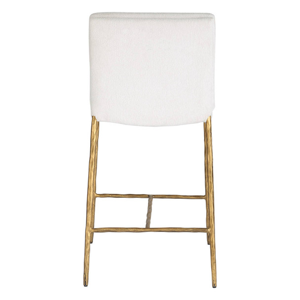 Ascend White Counter Stool - Cairns, Darwin Mid-Century Modern style Accent Chairs