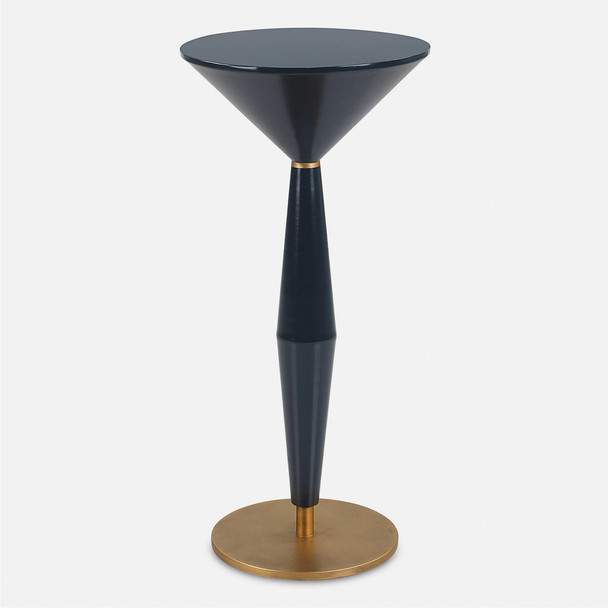 Luster Navy Blue Accent Table Mid-Century Modern style Accent Table Decor