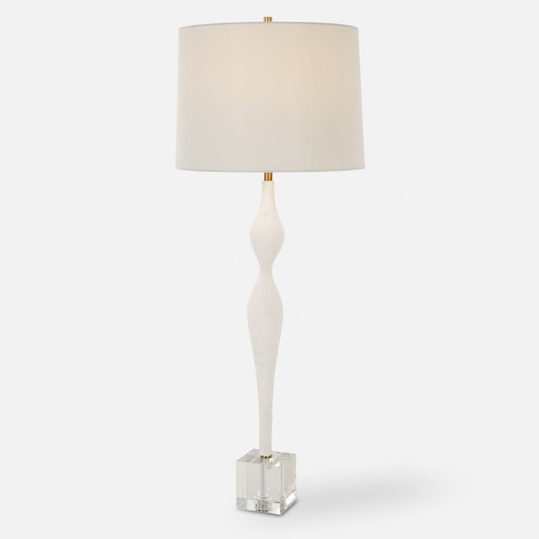 Helena Slender White Table Lamp Mid-Century Modern style Table Lamp Decor
