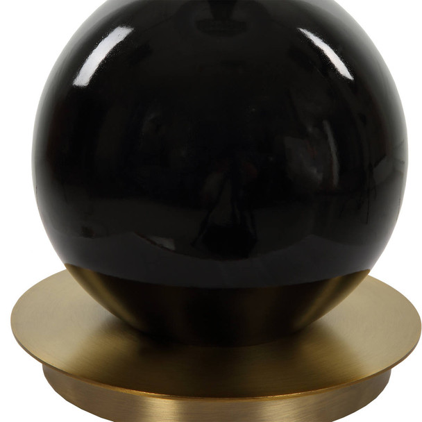 Brielle Polished Black Table Lamp - Cairns, Darwin Contemporary style Table Lamps