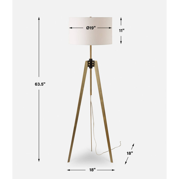 Anchorage Tri-pod Floor Lamp - Discount Mid-Century Modern style Floor Lamps