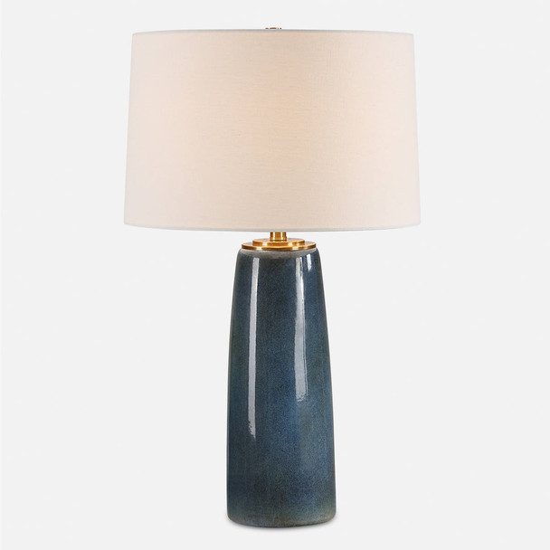 Submerged Deep Blue Table Lamp Mid-Century style  Decor