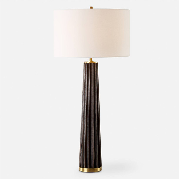 Forage Dark Scalloped Table Lamp Mid-Century Modern style Table Lamp Decor
